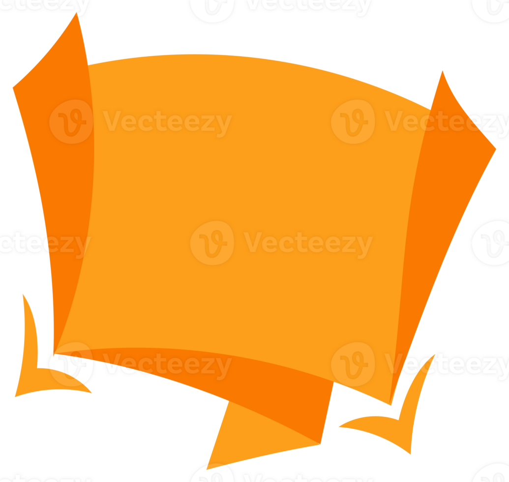 Banner for text flat design set. Ribbon Labels. Stickers design template. png