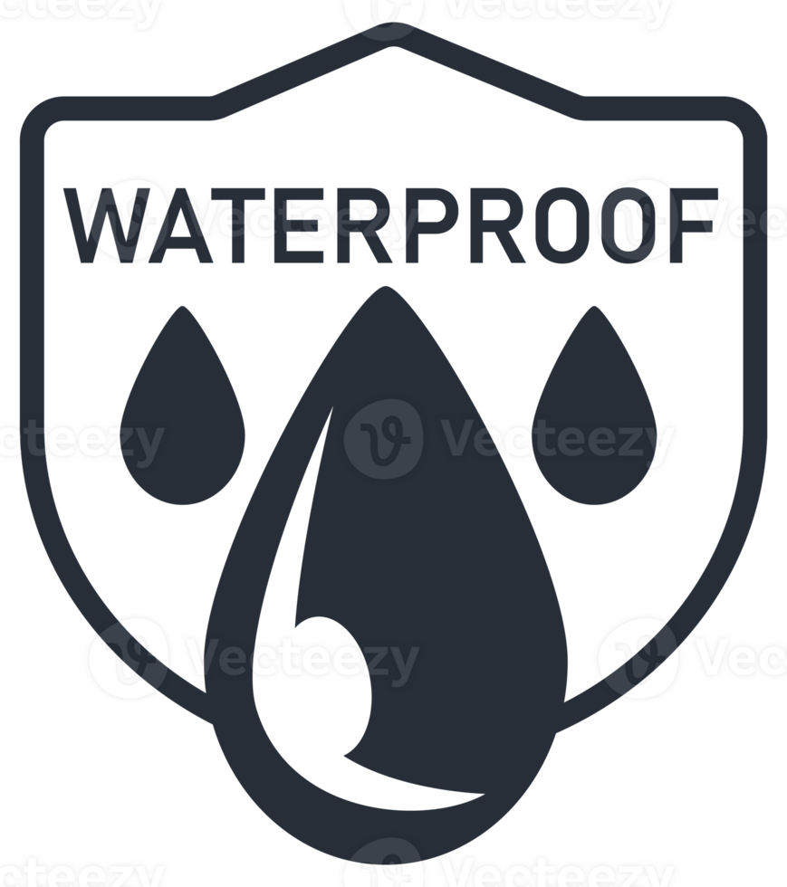 Waterproof icons. Water Proof sign. Water protection, liquid proof protection. illustration png