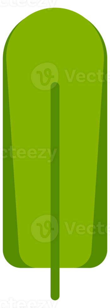 Collection of simple stylized green trees and bushes, perfect for representing nature in a simplified way png