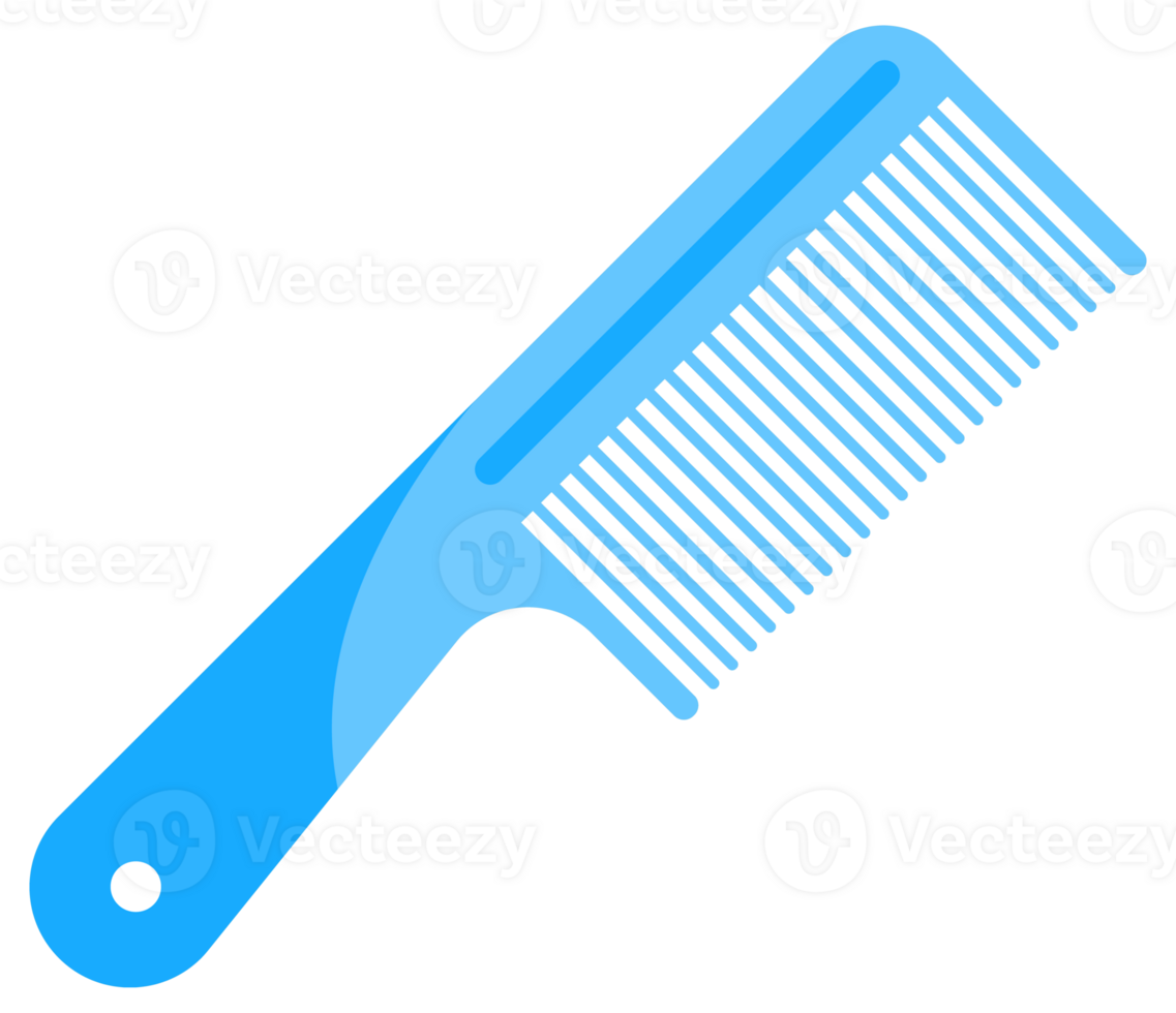 Set hairbrushes and professional comb for hair styling. Stylist and beauty salon tools png
