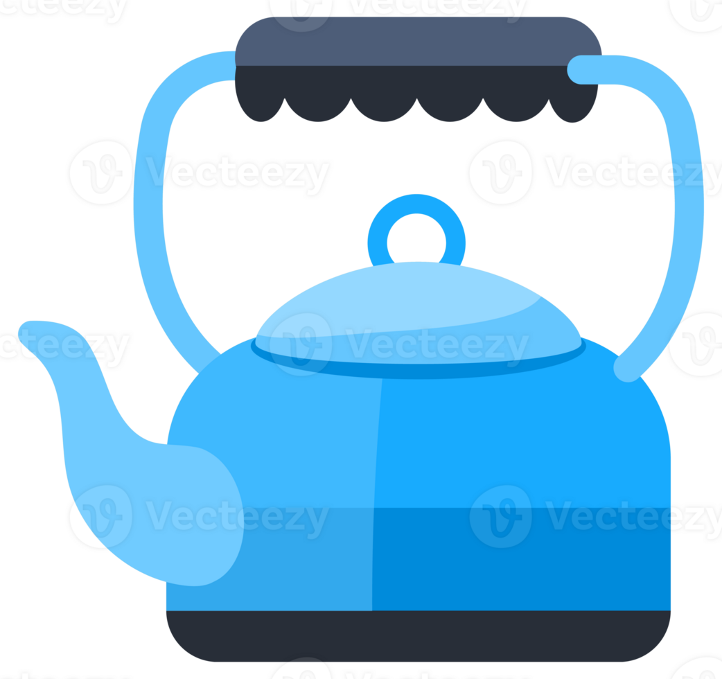 Tea kettles set. Kitchen tableware collection. Electric teakettle. Classic porcelain teapot png