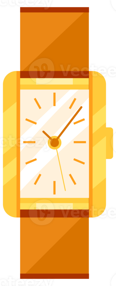 Set of four wristwatches showcasing a range of styles, from classic analog to modern smartwatch, highlighting the evolution of timekeeping png