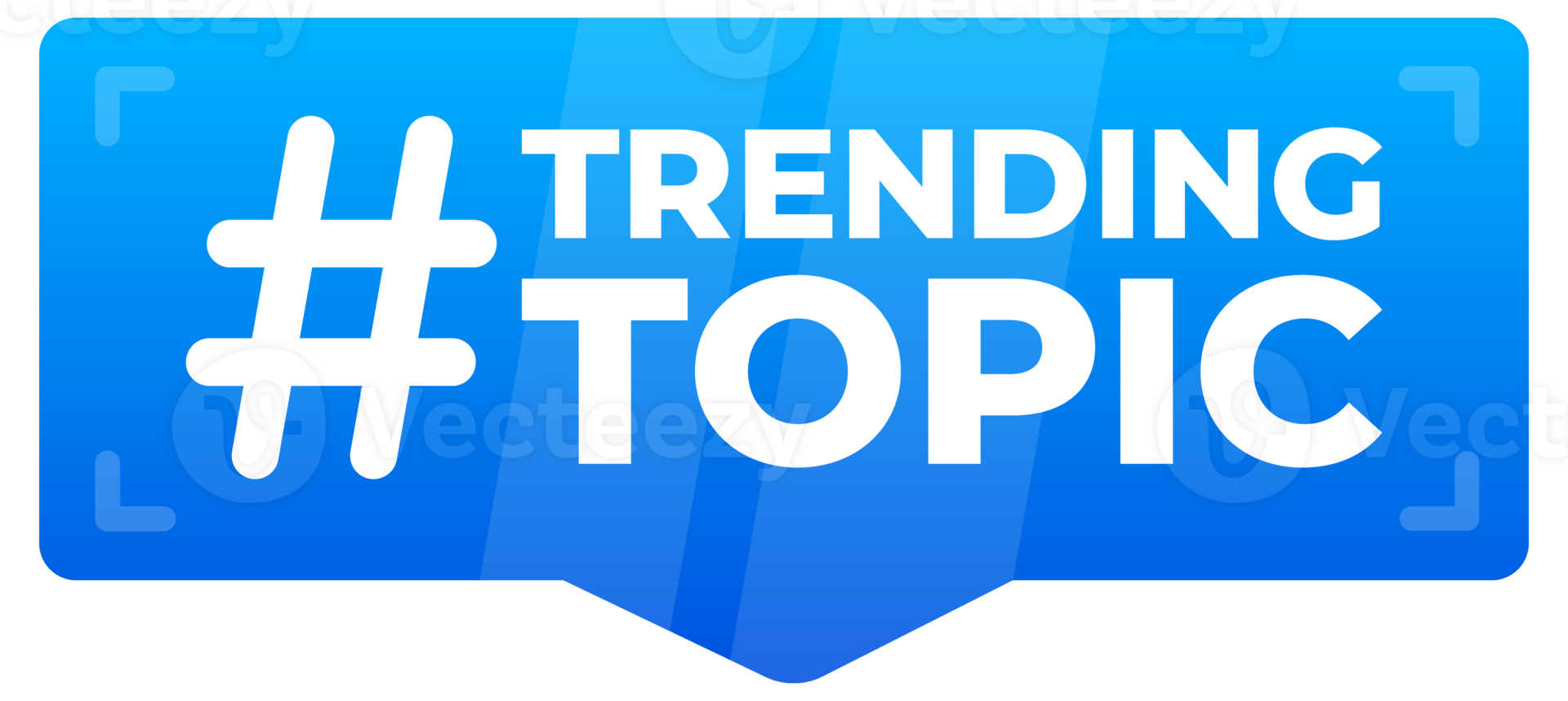 Trending Topic Hashtag Speech Bubble Collection - Colorful and eye-catching speech bubbles with the hashtag Trending Topic for digital and social media graphics png