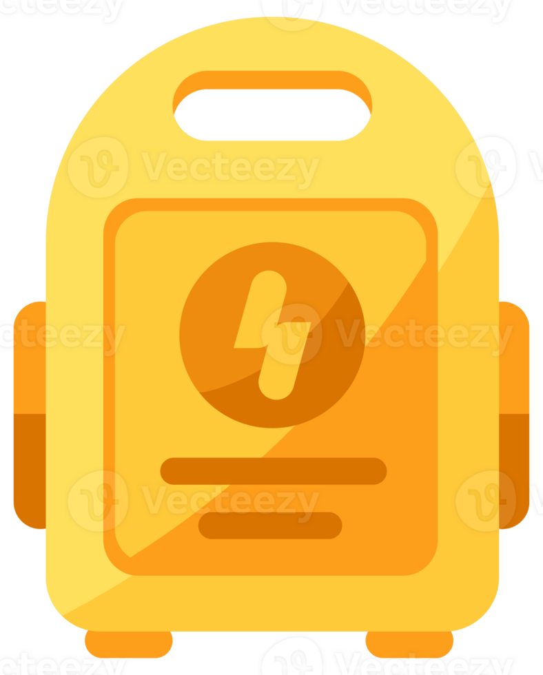 Medical equipment monitoring heart rate and supporting cardiac activity, including defibrillator and electrocardiograph png