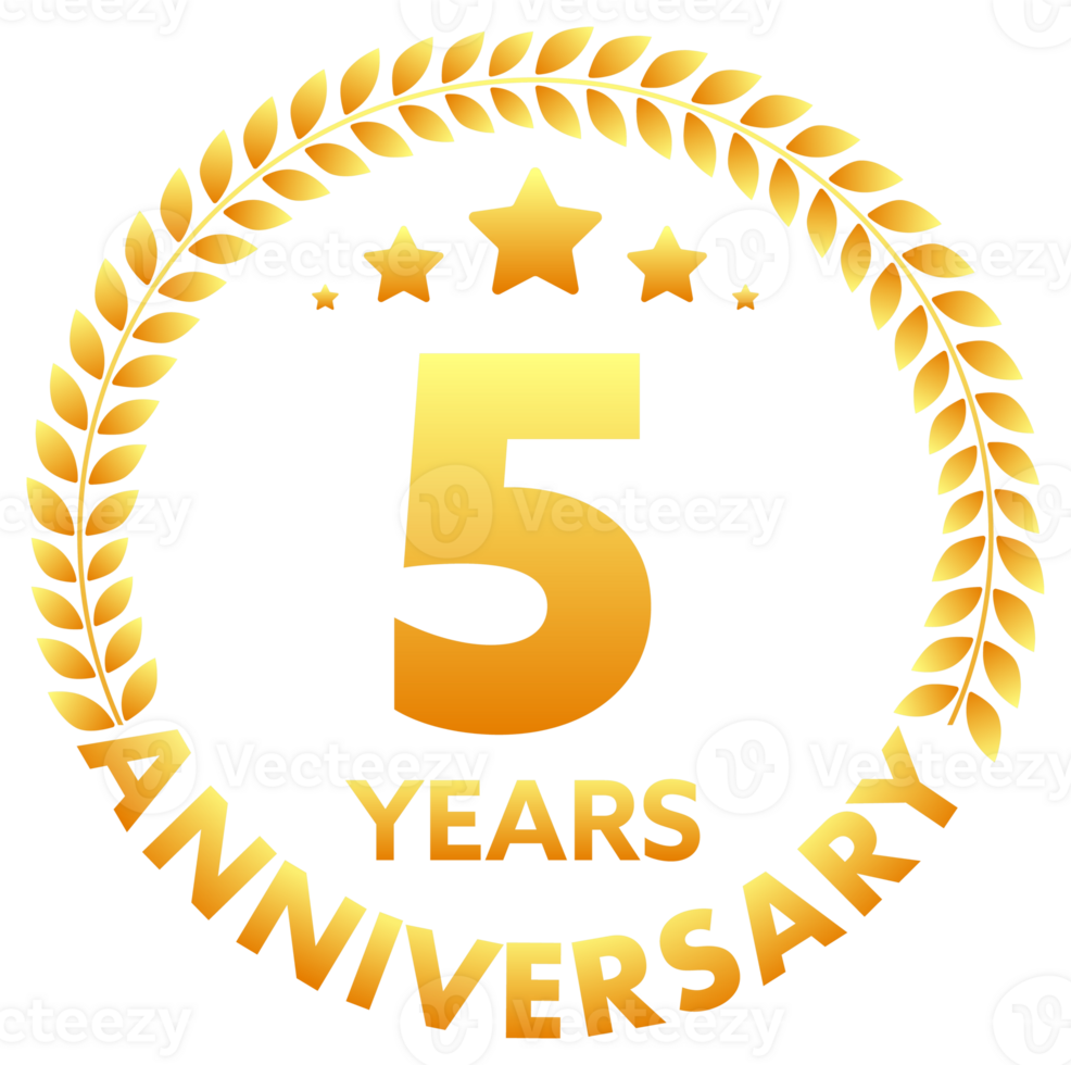 Anniversary icon set with laurel wreath. 10, 20, 30, 40 ,50, 60, 70, 80, 90, 100 years jubilee. Celebration anniversary event. stock illustration png