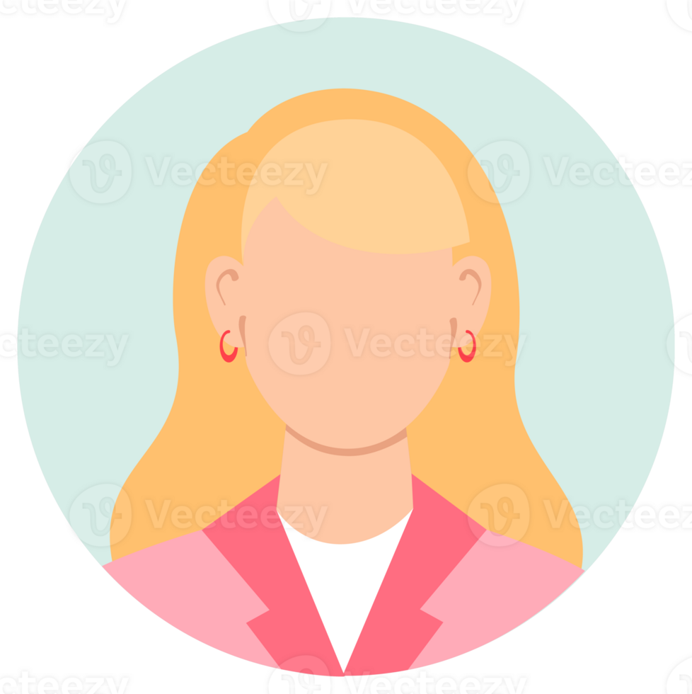 Set of different people avatars. User avatar in circle. illustration png