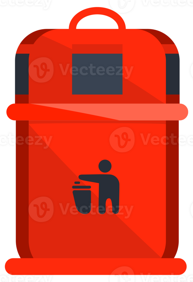 Trash can set. Metal and plastic garbage containers. Set public outdoor recycling garbage. png