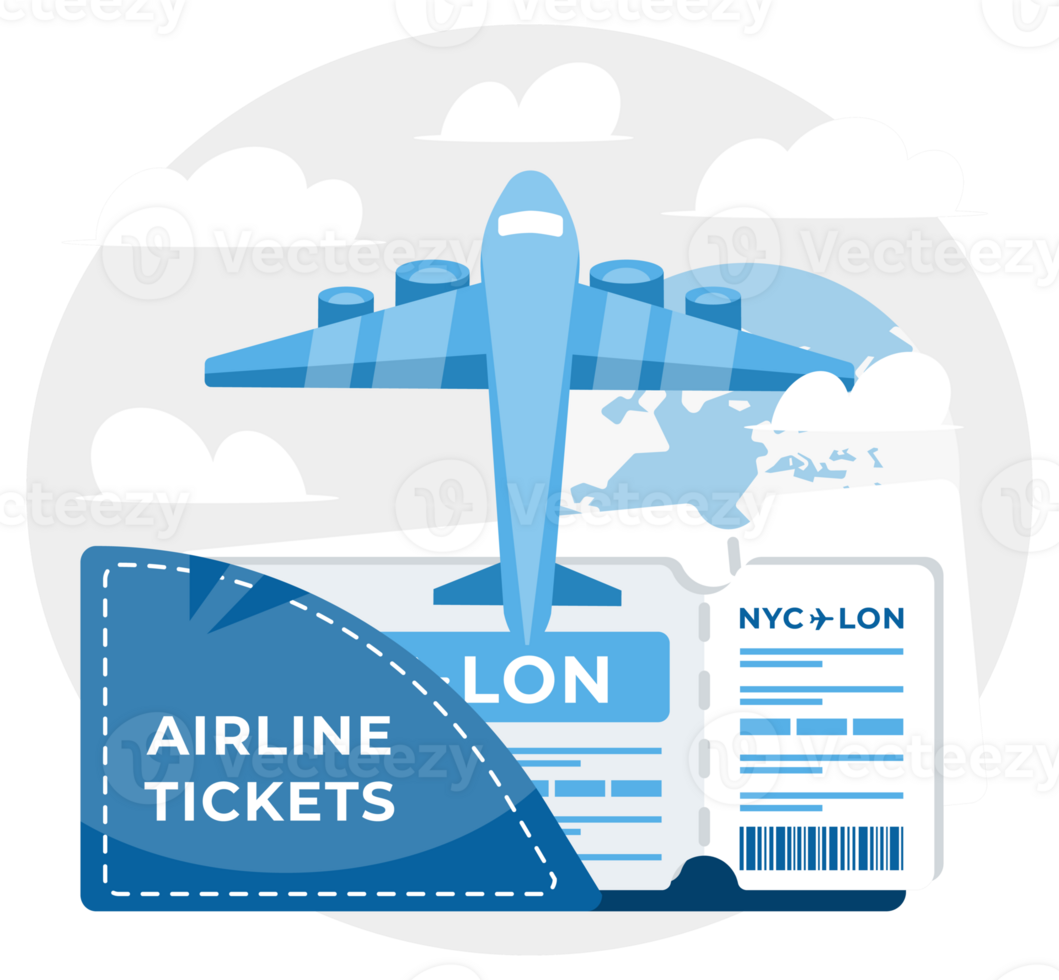 Airplane tickets, perfect for themes related to air travel, booking flights, and international journeys png