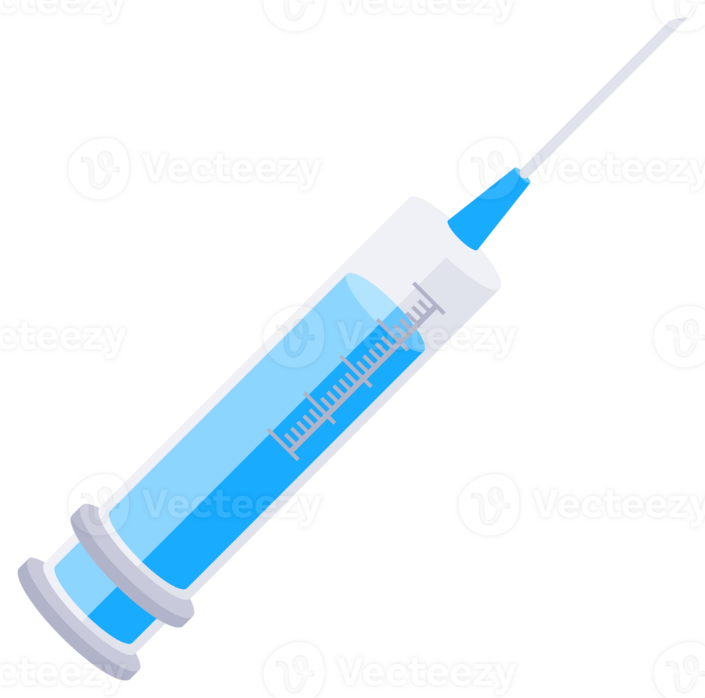 Syringes set. Medical plastic syringes of different sizes. Subcutaneous and intramuscular injections. png