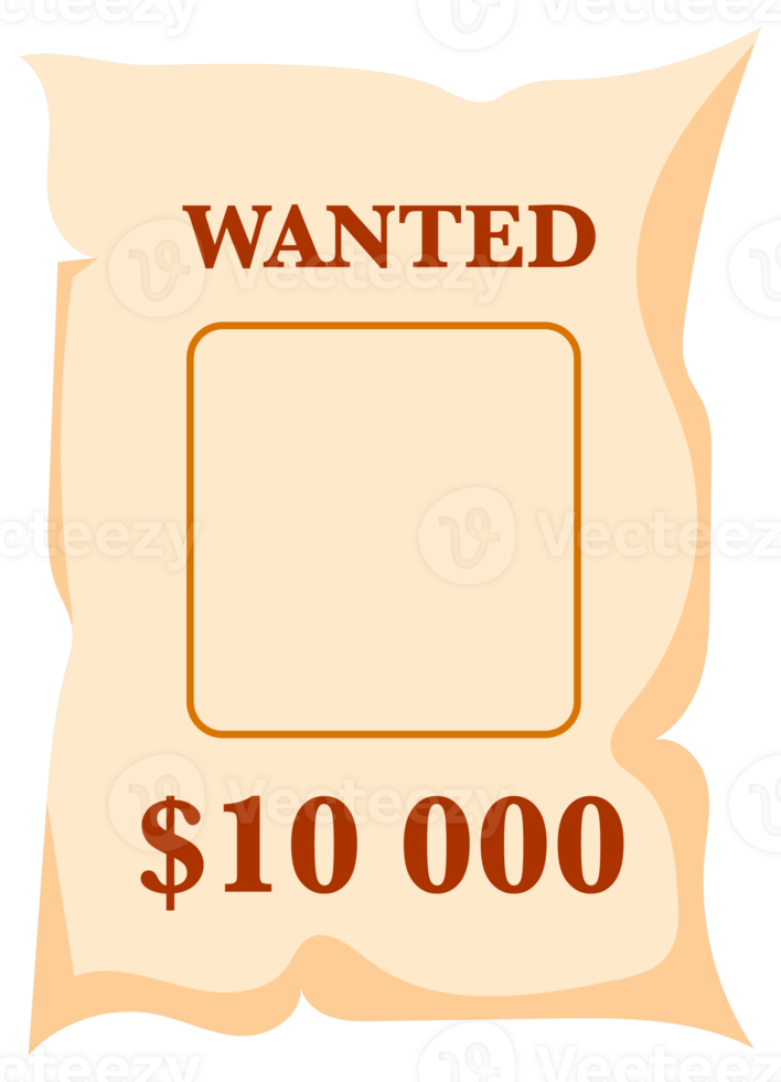 Three variations of a wanted poster template, featuring a cowboy character and space for a reward png