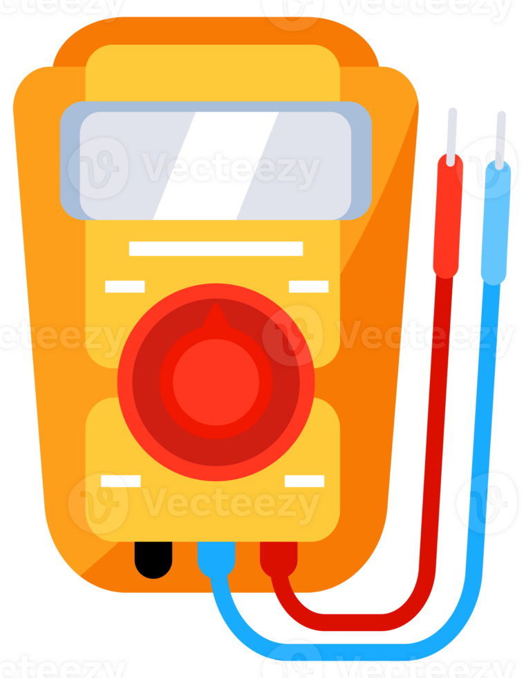 Multimeter electrical or electronics. Electrical measuring instrument. Measuring voltage, current. png