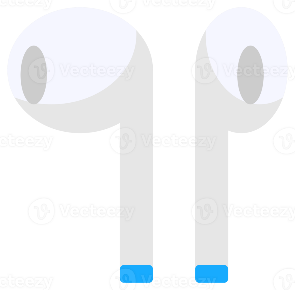 Set of Headphones. Wireless headphones accessories for music hearing. Audio Equipment for Music Listening png