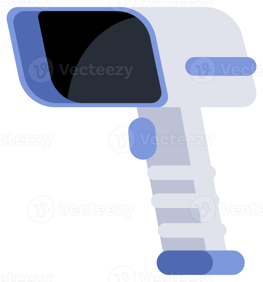 Collection of modern electronic devices scanning barcodes using laser beams in a simple flat illustration style. png