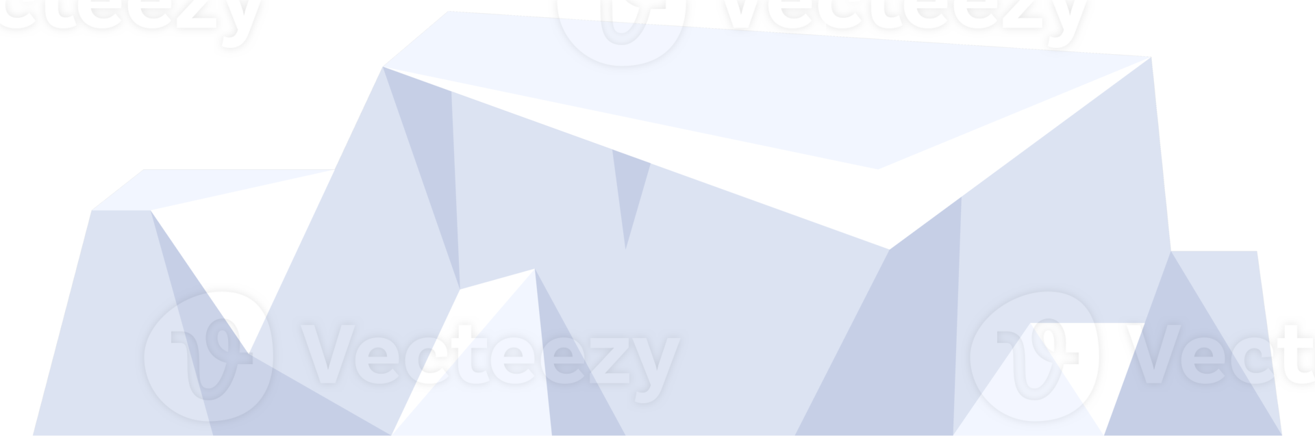 Varieties icebergs set. Antarctic cartoon ice. Floating ice mountain. Melting icebergs and frozen icy blocks. png
