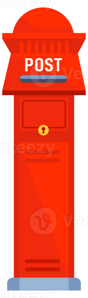 Post mail boxes set. Letter boxes for communication, mailing. Mail newsletter package delivery png