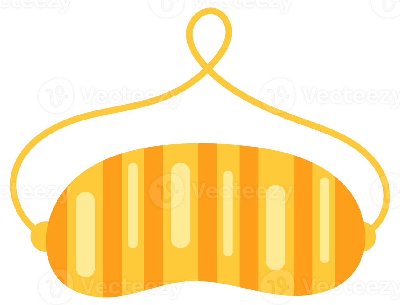 Different colorful sleep masks with cute design for sleeping well and having good dreams png