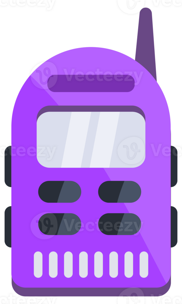 Walkie talkie set. Portable Radio Device. Handheld Transceiver png