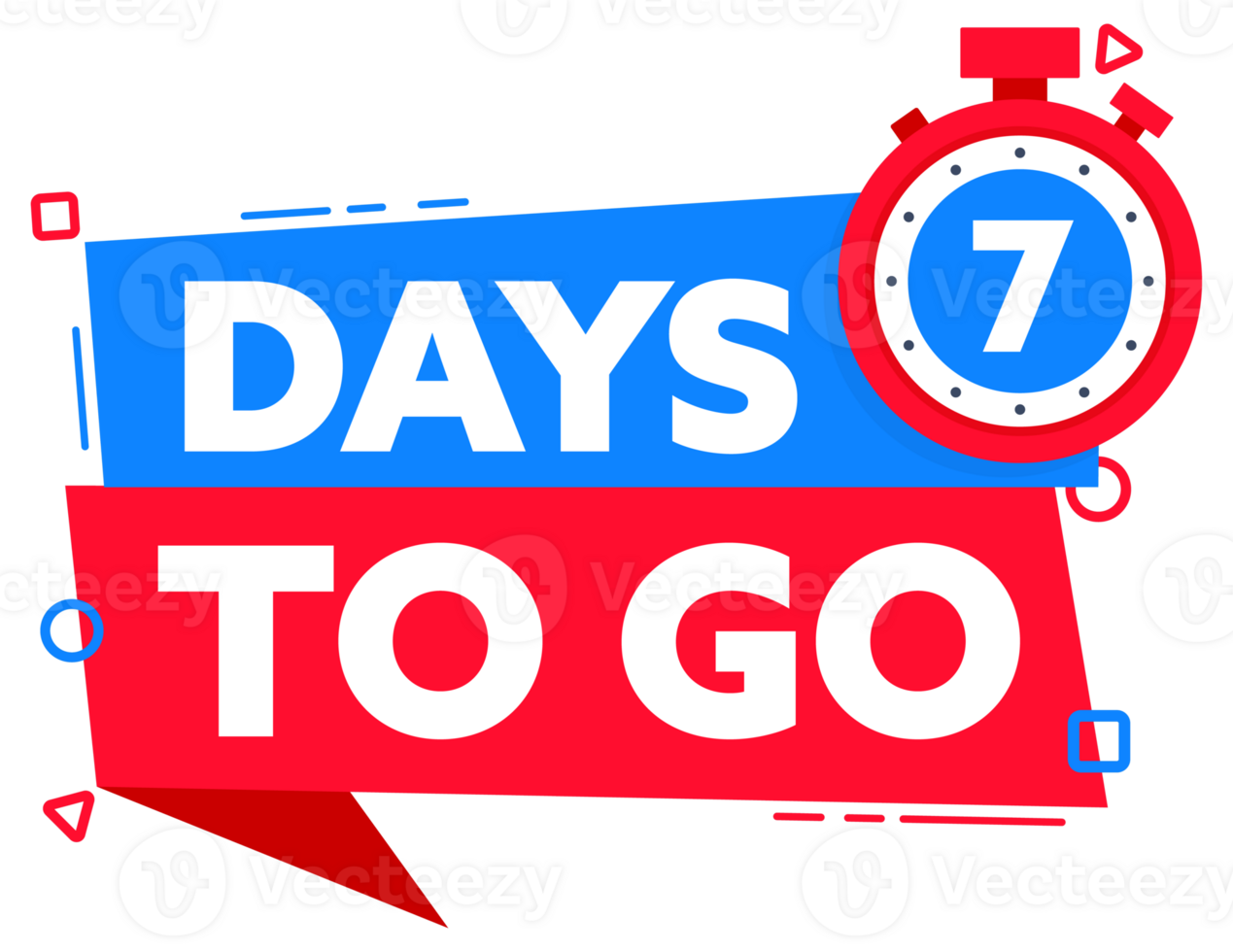 Set Days to go. Countdown timer. Countdown left days banner. Sale or promotion timer, alarm clock png