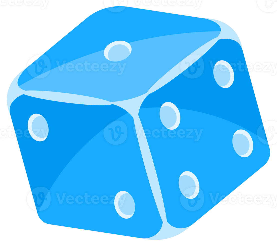 Six vibrant blue dice in motion, each showing different sides, evoke luck and chance in a casino setting. Symbolizing risk and excitement, they capture the thrill of games of probability png
