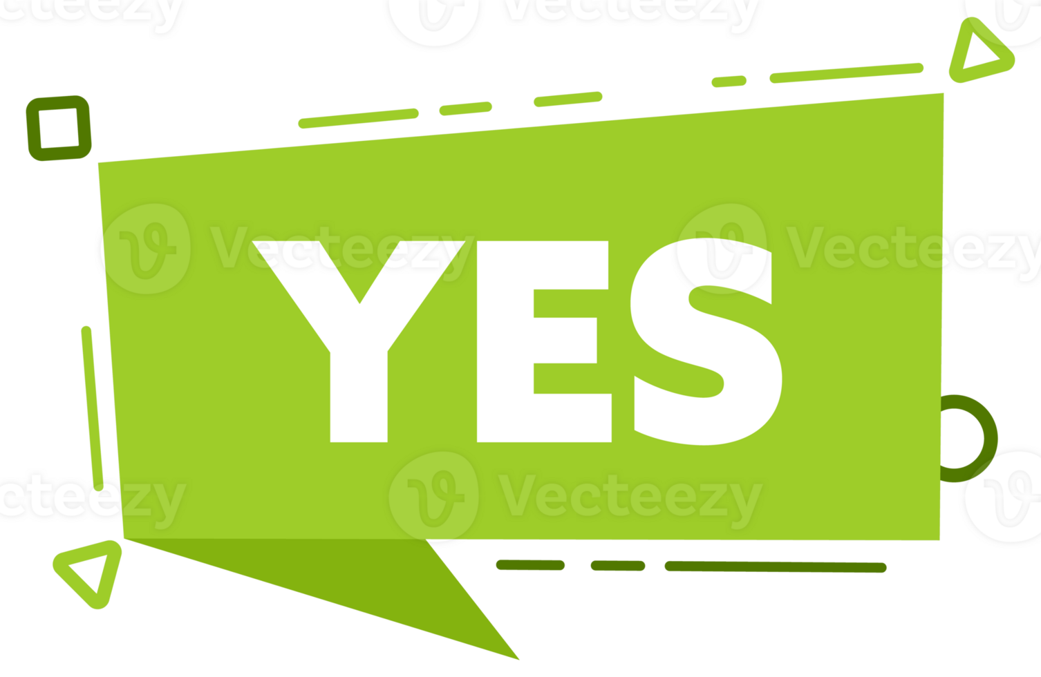 Yes no green and red label. Checklist, exam result. stock illustration png