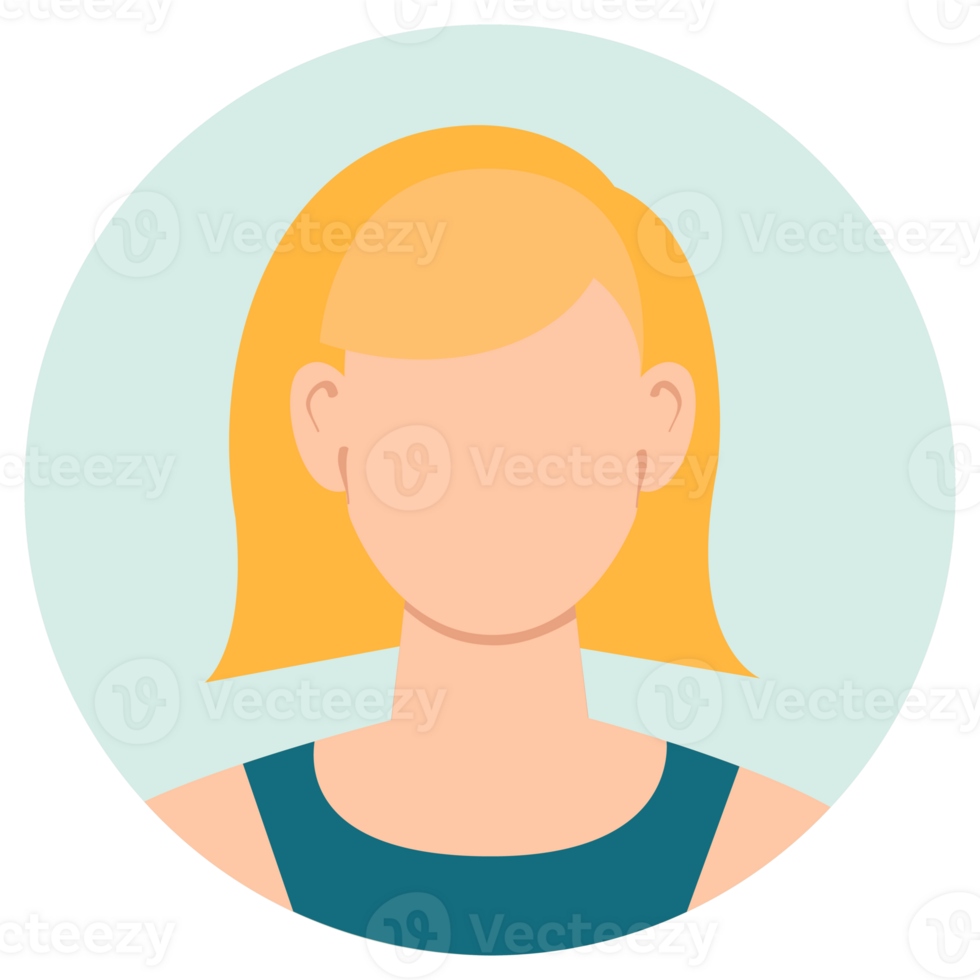 Set of different people avatars. User avatar in circle. illustration png