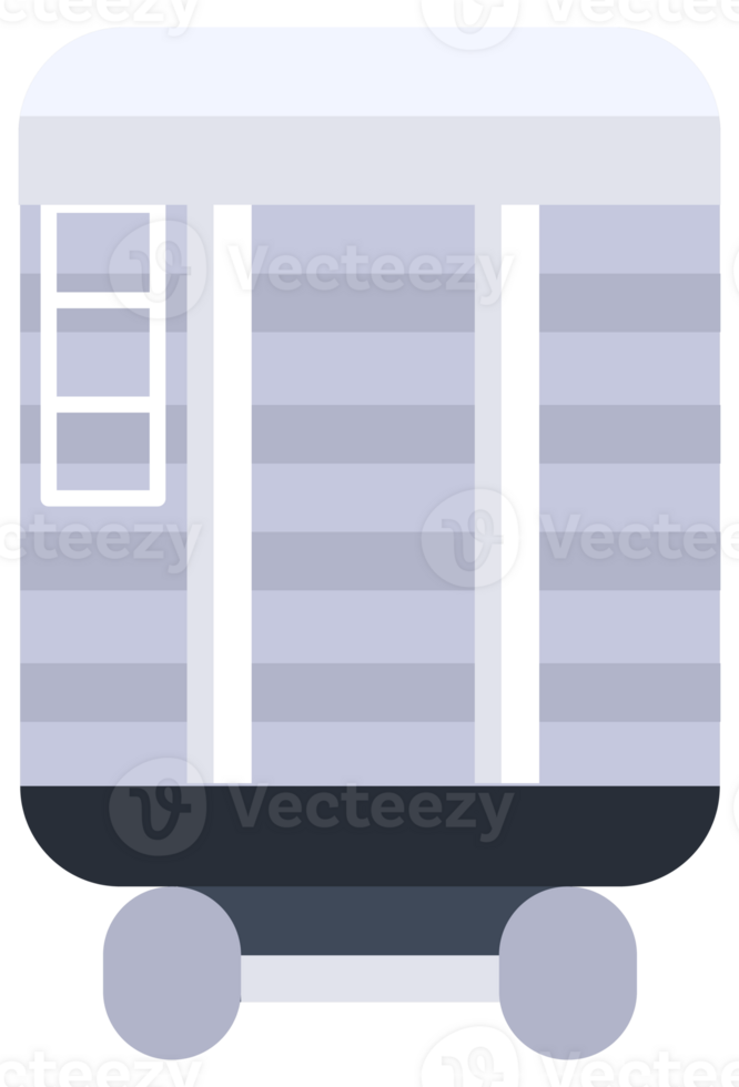 Different types of train cars, showing both front and side views, for transportation and logistics concepts png