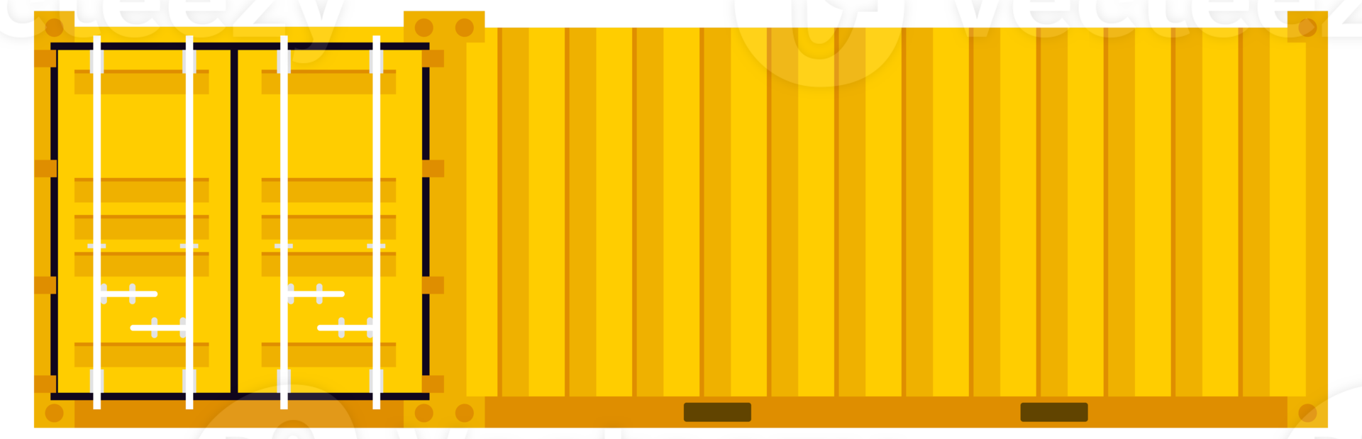 Set cargo containers. Freight Shipping, delivery and transportation. illustration png