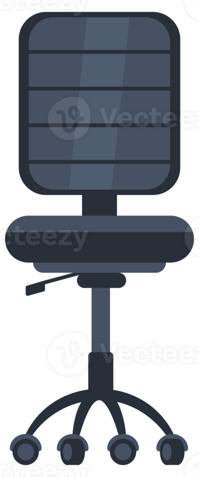 Office chair in front. Computer chair. Furniture for workplace png