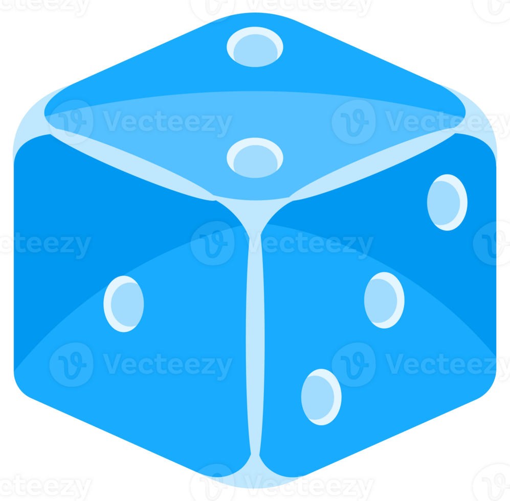 Six vibrant blue dice in motion, each showing different sides, evoke luck and chance in a casino setting. Symbolizing risk and excitement, they capture the thrill of games of probability png