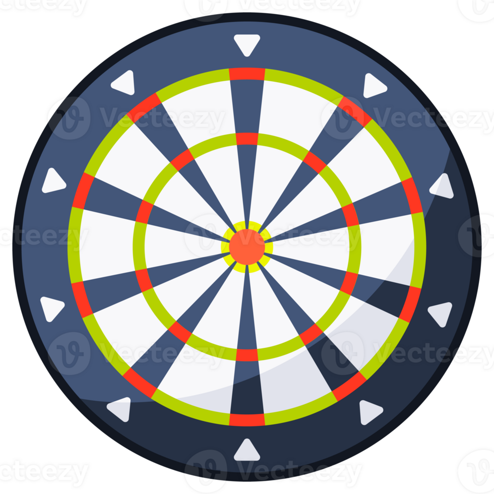 Darts equipment collection. Dart throwing boards with arrows. png