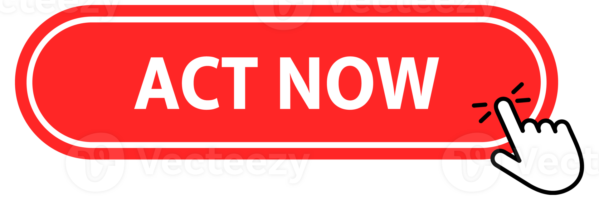 Act now Button with pointer clicking. Web button. Finger Pressing. Click to Act now Concept. illustration png