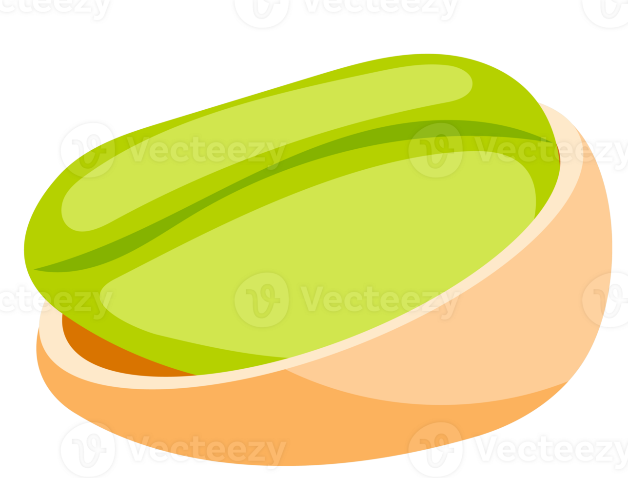 Set of pistachio nuts showing the stages of a pistachio cracking open, with some closed, some open, and some with the nut exposed png