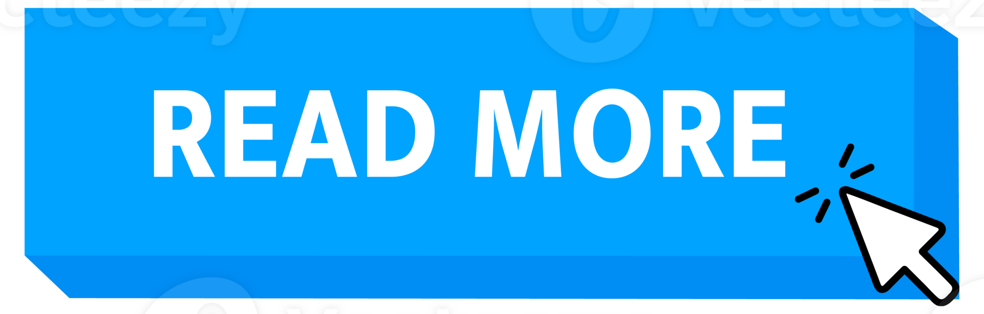 Read More Button with pointer clicking. Web button. Finger Pressing. Click to Read More Concept. illustration png