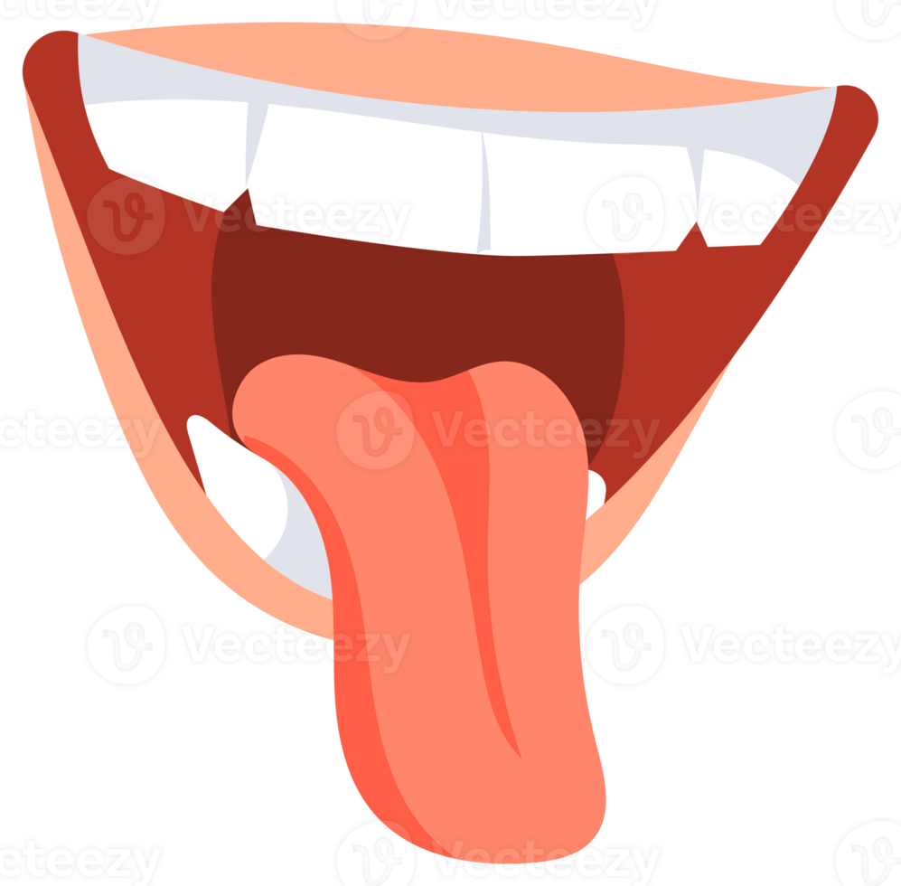 Funny mouths set. Talking mouth and lips. Smile with teeth, angry and laugh png