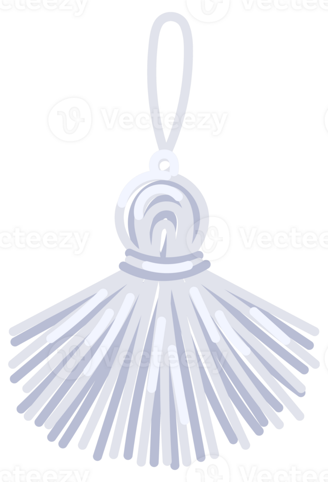 Tassels fringe accessories collection. Leather tassels. Fringe or handbag accessory, graduate hat. png