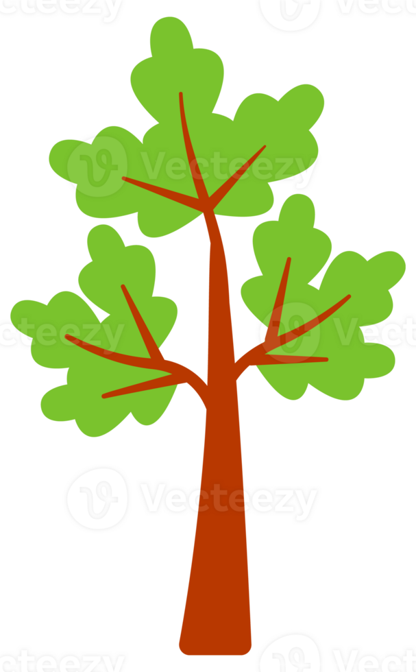 Set of trees. Forest tree nature plant. illustration png