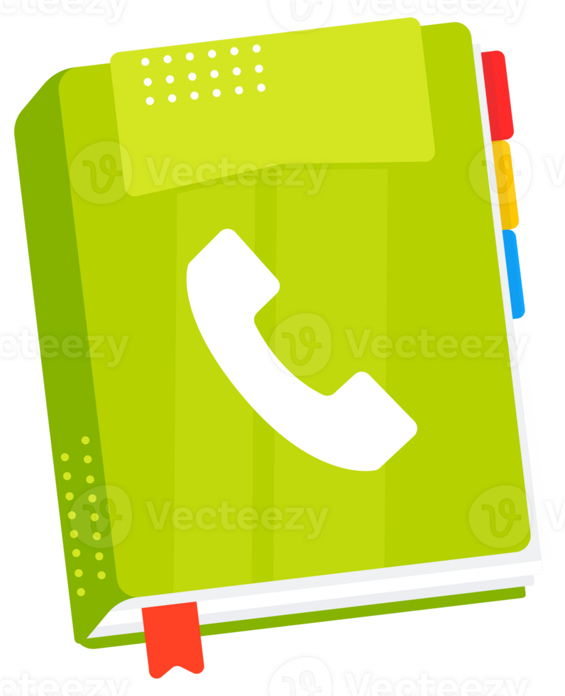 Two phone books are laying open showing phone handset icons representing customer service and client support png