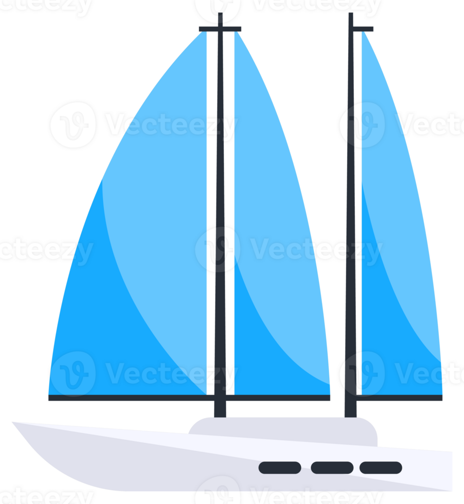 Luxury yachts, Motorboat and sailboats set. Sail vessel. Various types of water transport png