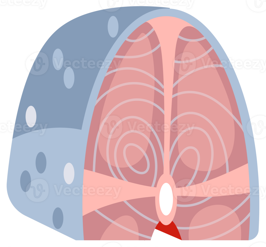 Fresh salmon slices on white background for healthy meals at home or dining out. Get raw seafood from market for tasty dinner or lunch png