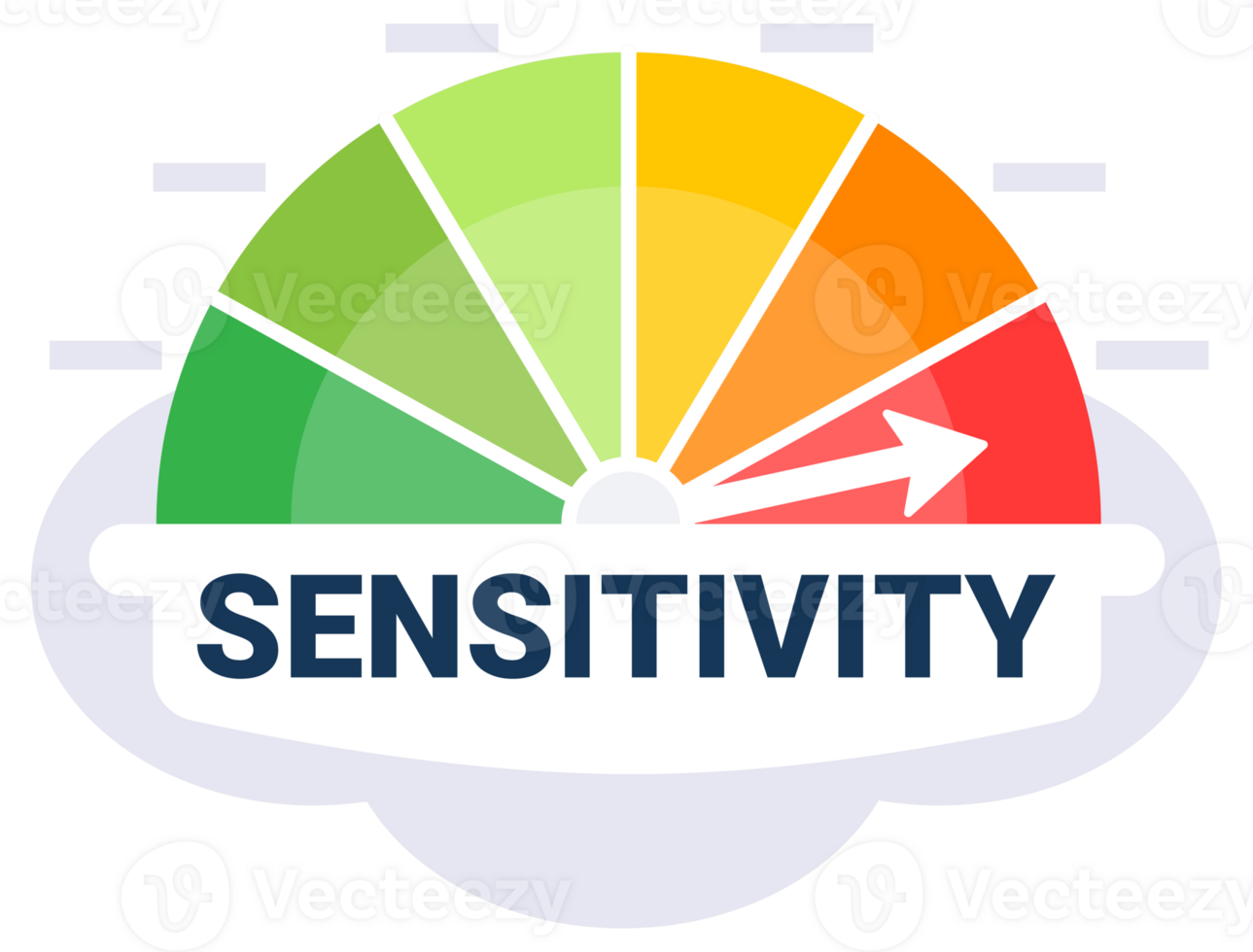 Emotional Sensitivity Measurement Concept with Visual Scale Indicator Illustration png