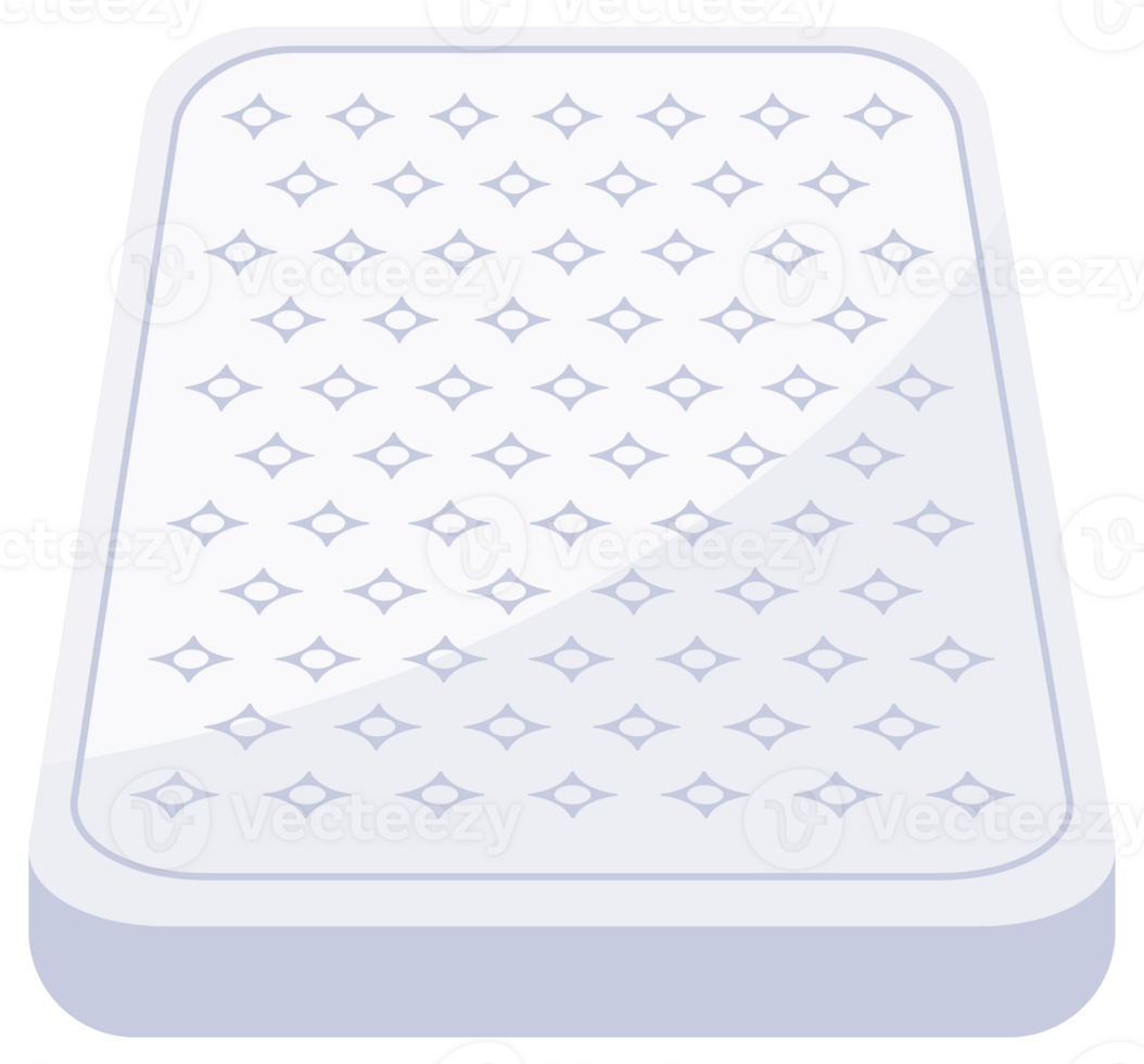 Double mattress for sleeping. Double bed. Mattress icon. png