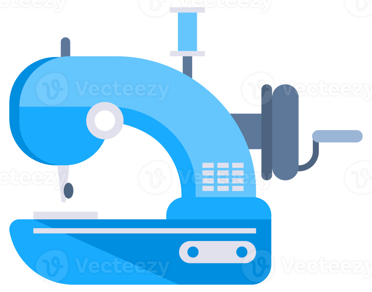 Sewing Machine Set. Mechanical devices for stitching fabric. Fashion pin craft needlework png