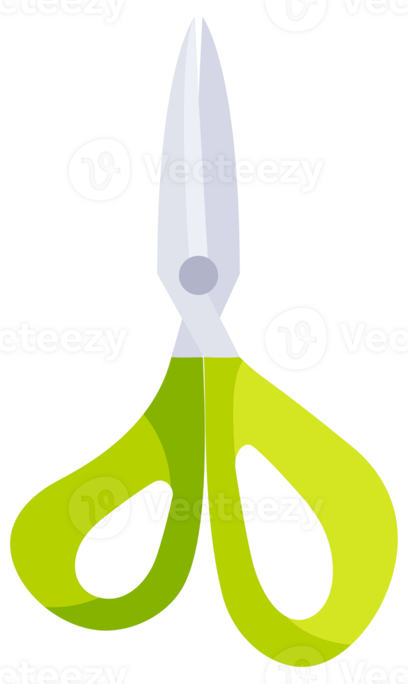 Scissors set with handles. Stationery scissors. Grooming equipment for beauty coiffure. png