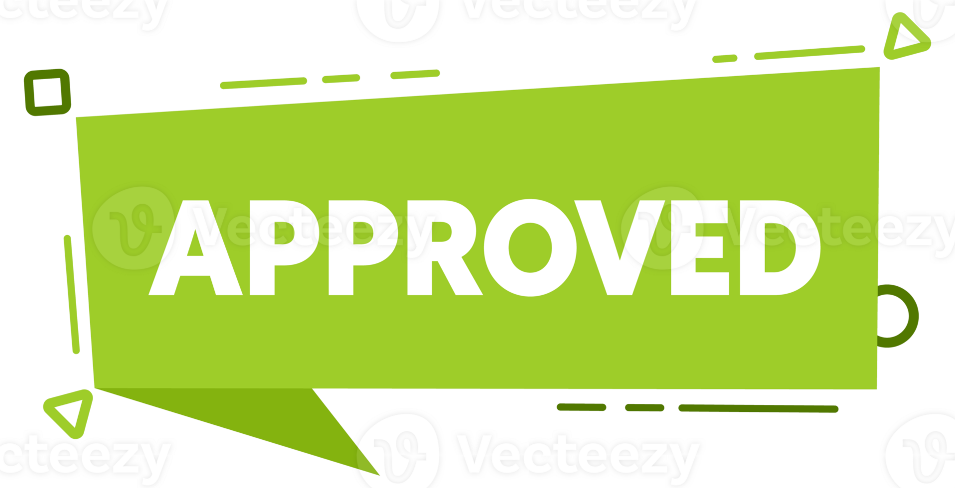 Approved and rejected label sticker. Green check mark yes and red cross no icon. stock illustration png