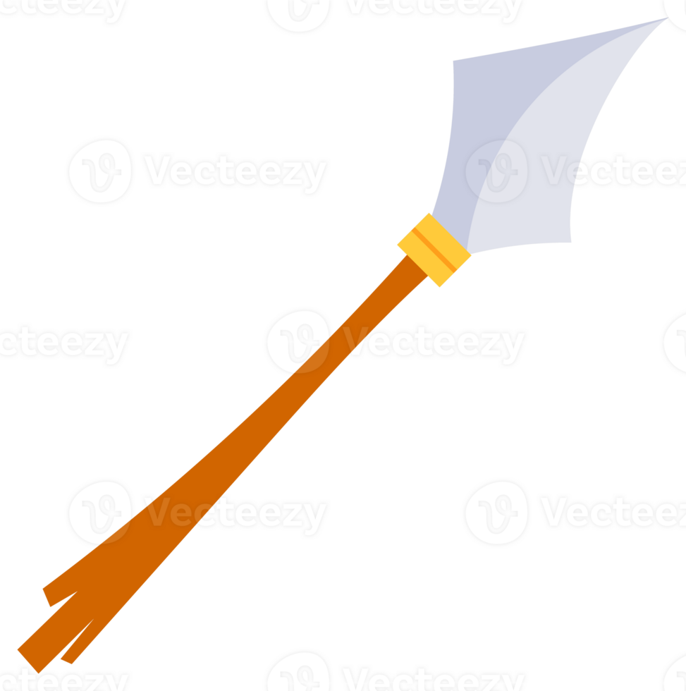 Stone Age Tools For Hunting. Ancient stone weapons. Primitive axe and bow. Hunting knife. png