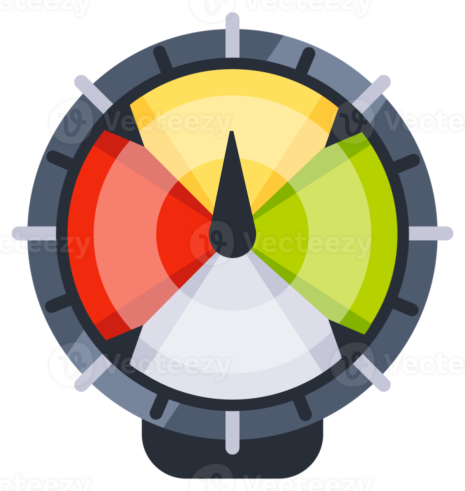 Set of colorful round manometers measuring pressure with arrow showing different values, industrial device for measurement of pressure in pipes or tanks png