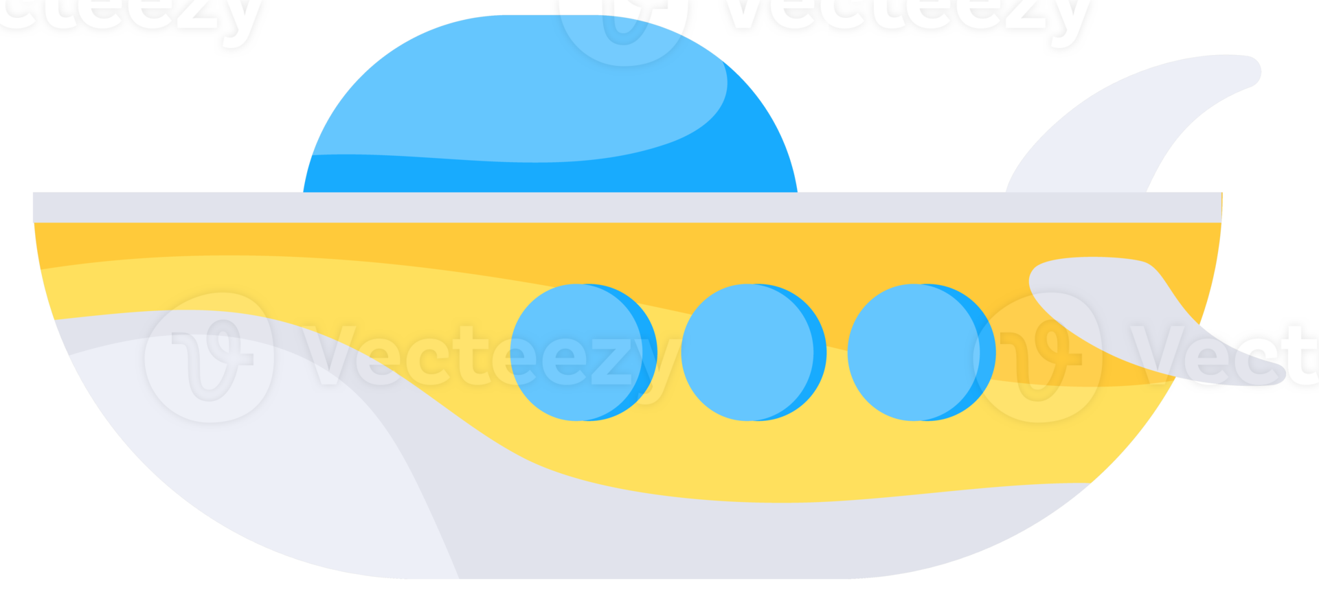 Submarines set. Underwater boat, ship. Sea vehicles with periscope. png