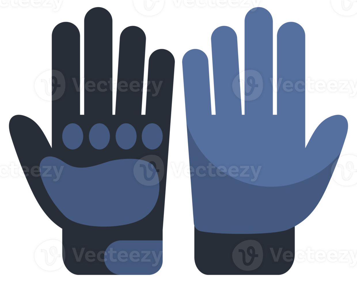 Warm winter gloves and mittens set. Cartoon winter gloves and mittens. png