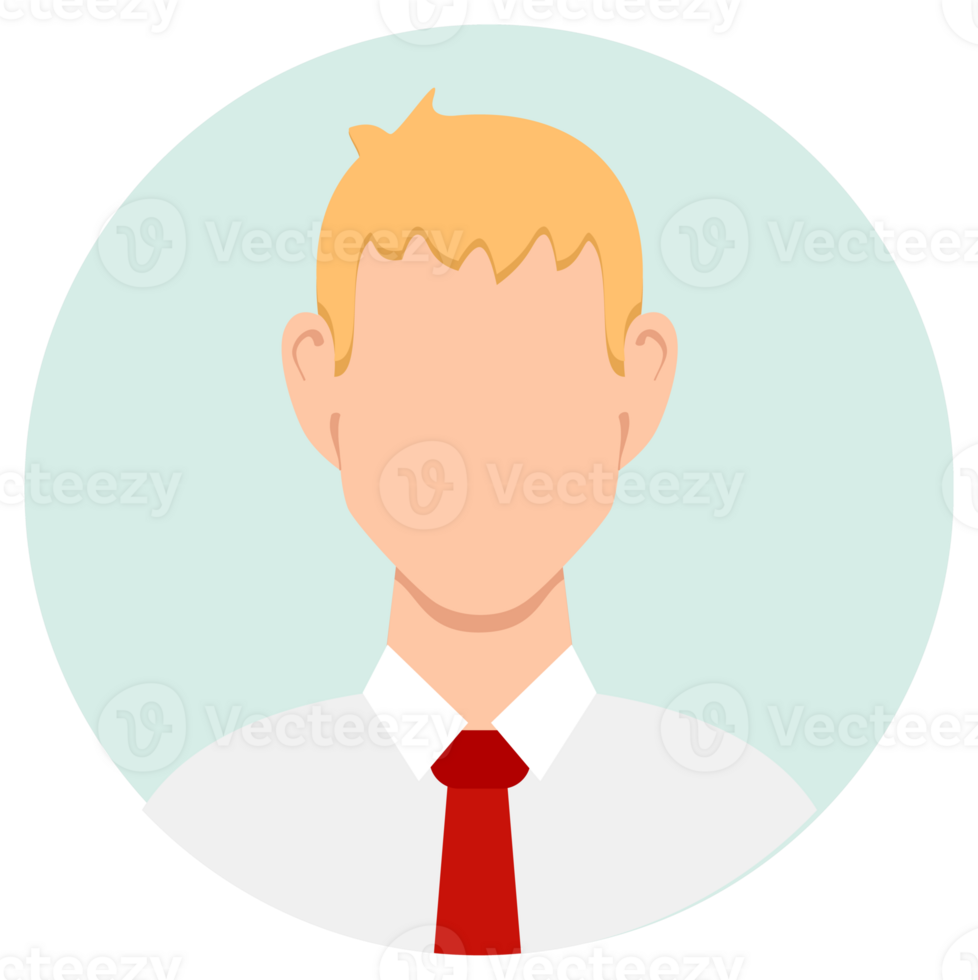 Set of different people avatars. User avatar in circle. illustration png