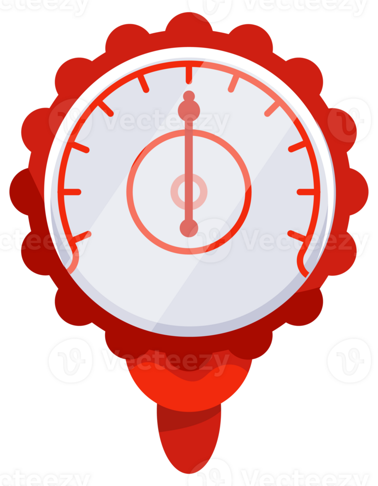 Set of colorful round manometers measuring pressure with arrow showing different values, industrial device for measurement of pressure in pipes or tanks png
